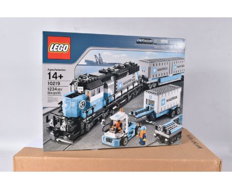 A FACTORY SEALED LEGO CREATOR EXPERT 'MAERSK' TRAIN, model no. 10219, 1234 pieces, never opened with factory sealed stickers 