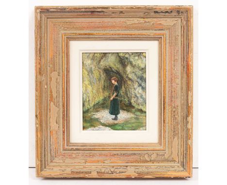 ARR Mary E Carter (born 1947)The Mountain Cavesigned and dated lower right 2000oil on board12.7cm x 10.5cm  with Richard Hage