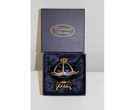 A large boxed Faberge style trinket box 