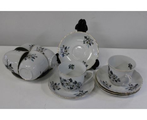 A pretty bone china tea service 