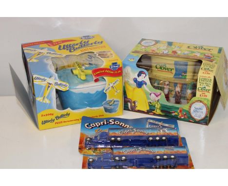 Two boxed margarine related ceramic collectables &amp; other 