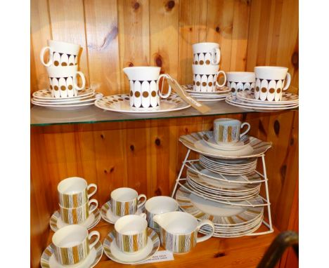 A Midwinter part dinner set together with a hostess teaware tea set 