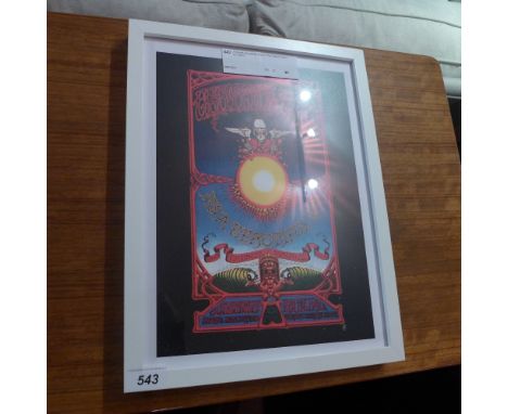 A framed and glazed art print 'The Grateful Dead' 30 x 40cm