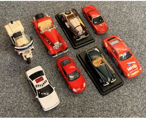 A collection of Bburago model vehicles, to include a Mercedes-Benz SSK (1928), Mercedes-Benz 500 K Roadster (1936), together 