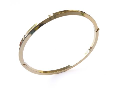A 14-carat gold bangle (marked 585), total weight 5.75gCondition Report: No 'major' problems although under a loupe there are