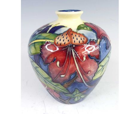  A contemporary Moorcroft Simeon pattern pottery shouldered vase, designed by Philip Gibson, impressed and painted marks, dat