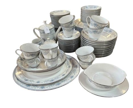 Noritake Blue Hill dinner and tea service, approximately 75 pieces.
