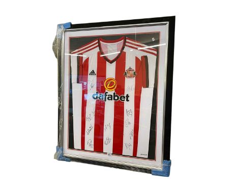 Signed Sunderland AFC long sleeved shirt.