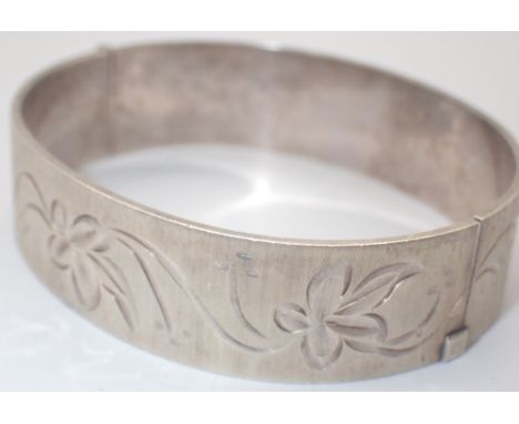 Hallmarked silver bangle by B ltd