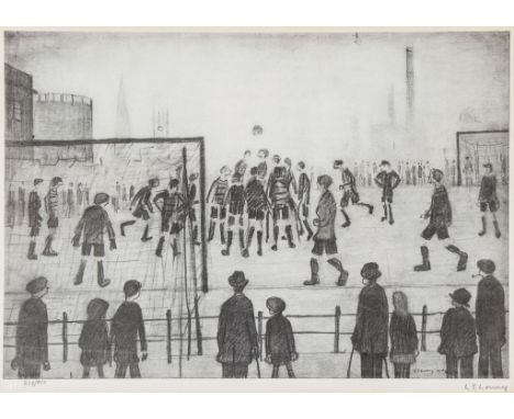 ** Laurence Stephen Lowry (1887-1976)(after) - The Football Match offset lithograph, signed in pencil, numbered 229/850, on w