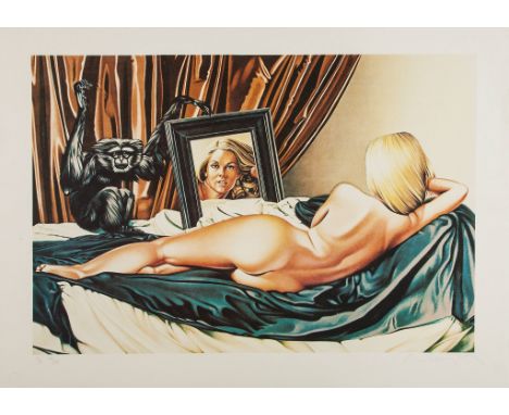 Mel Ramos (b.1935) - Velasquez Vision lithograph printed in colours, signed and inscribed #23;/P 32/35' in pencil, a proof as