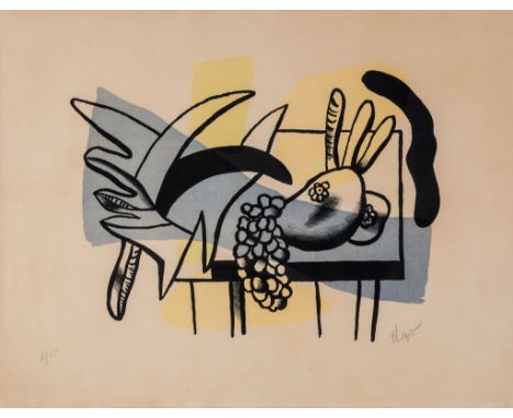 Fernand Léger (1881-1955) - Nature Morte Aux Fruits (S.18) lithograph printed in colours, 1948, signed in pencil, numbered fr