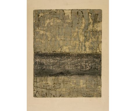 Shoichi Hasegawa (b.1929) - Silence etching with aquatint and engraving printed in colours, signed in pencil, numbered 28/30,