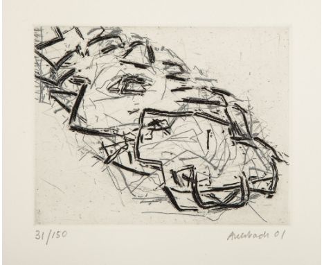 Frank Auerbach (b.1931) - Head of Julia etching, 2001, signed and dated in pencil, numbered 31/150, printed by Mark Balakjian