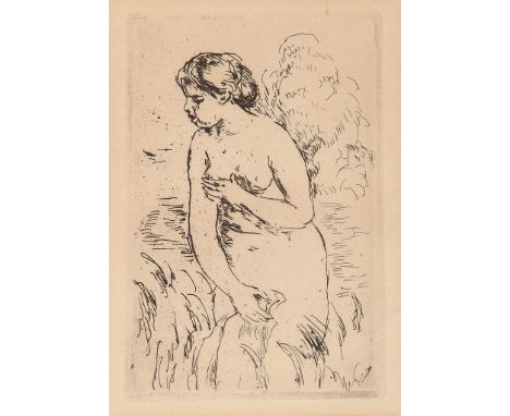 Pierre-Auguste Renoir (1841-1919) - Baigneuse Debout etching, 1910, on laid paper, with margins,  167 x 110 mm (6 5/8 x 4 1/4