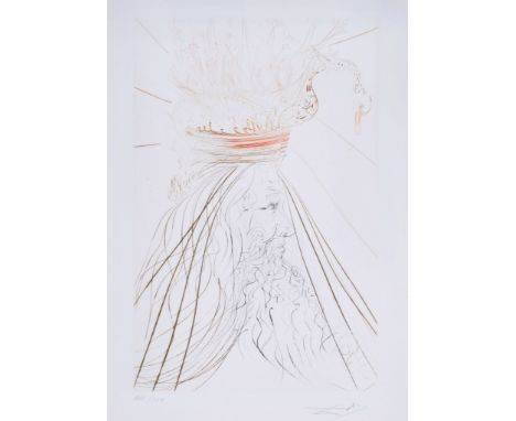 Salvador Dalí (1904-1989) - Le Roi Marc (M.&L.407) etching with drypoint printed in colours, 1970, signed in pencil, numbered