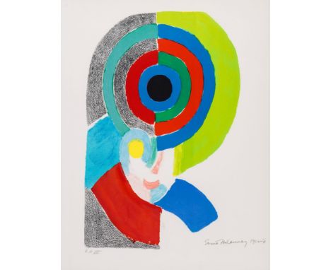 Sonia Delaunay (1885-1979) - Composition lithograph printed in colours, 1916-71, signed and dated in pencil, inscribed E.A VI