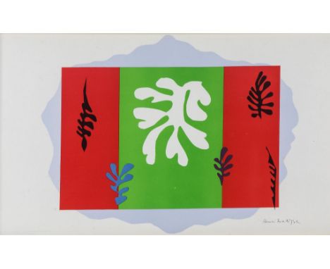 Henri Matisse (1869-1954)(after) - The Dancer lithograph printed in colours, 1949, from the Schools Prints European Series, p