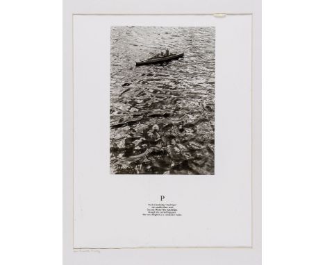 Ian Hamilton Finlay (1925-2006) - I - inshore fishing vessel; P - pocket battleship two gelatin silver prints, each signed on