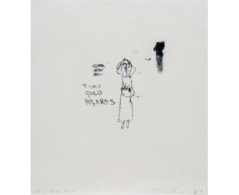 Tracey Emin (b.1963) - Tiny Golden Hearts polymer gravure etching, 2010, signed, titled and dated in pencil, numbered 17/100,
