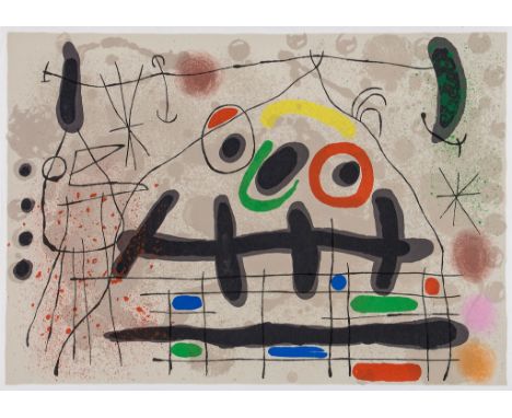 Joan Miró (1893-1983) - Le Lézard Aux Plumes D'or (M.461) lithograph printed in colours, 1967, from   Le Lézard aux Plumes D'