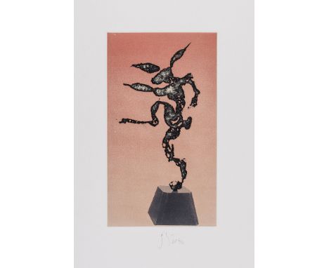 Barry Flanagan (1941-2009) - Nijinski etching with aquatint printed in colours, 1994, signed and inscribed AP 6/10 in pencil,