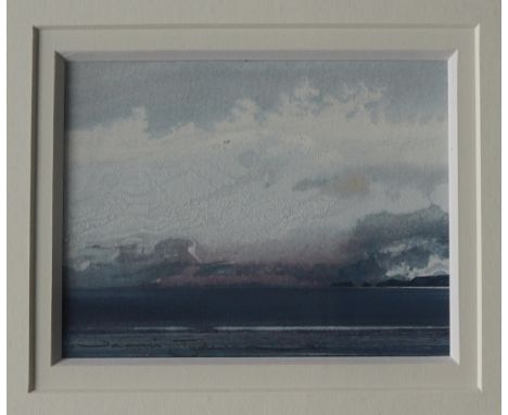 Naomi Tydeman A seascape with a stormy sky overheadSignedWatercolour11 x 14cm