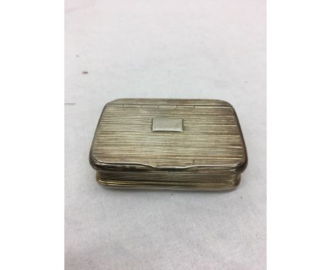 A HM silver snuff box