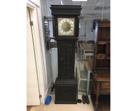 An 18th century oak longcase clock: Tobias Fletcher, Barnsley