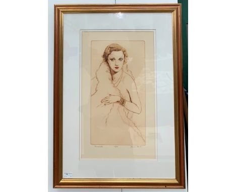Frank Martin (1921-2005): 'Annabella',etching, hand-signed, titled &amp; numbered 32/50 in pencil, impression size 45 x 24 cm