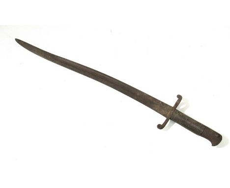 A Victorian Enfield 'Yataghan' sabre bayonet, no scabbard 