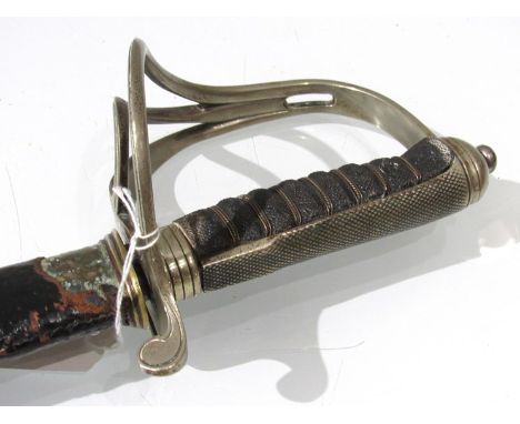 A George V AVC Officer's with leather field scabbard 