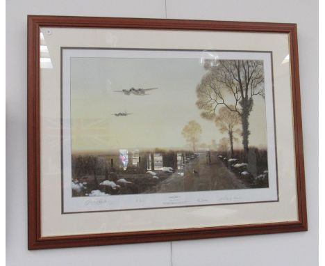A Gerald Coulson signed limited edition print 110/450 "Country Life '43", 51cm x 70cm