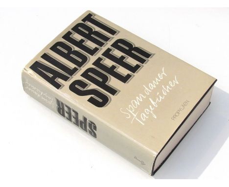 ALBERT SPEER INTEREST: A hardback volume 'Spandauer Tagebucher '(Spandauer: The Secret Diaries), bearing signature to first p