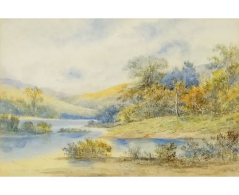# Francis R. JONES Loch Lomond Watercolour Signed lower left Framed and glazed Picture size 37 x 55cm Overall size 61 x 78cm