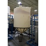 1250 Gallon Vertical Poly Tank with Metal Support Stand