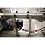 (2) Modular Plastic Chain Power Conveyors with SEW Speed Controls