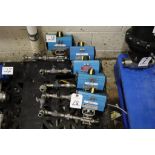 (4) Rotex 3X63 Pneumatic Actuators with Flowtek Valves