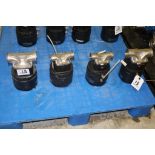 (4) Saunders EC Piston Actuated 1-3/4" Stainless Steel Valve