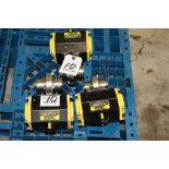 (3) Top Line Top-Flo TA Series Rack & Pinion Actuated Stainless Steel Butterfly Valve