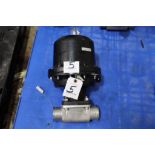 Saunders ECX Pneumatic Actuated 2-1/4" Stainless Steel Valve