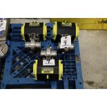 (3) Top Line Top-Flo TA Series Rack & Pinion Actuated Stainless Steel Butterfly Valve