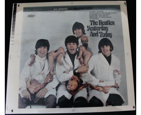 YESTERDAY & TODAY BUTCHER SLEEVE - incredibly rare piece of Beatles history in the form of celluloid proof colour separations