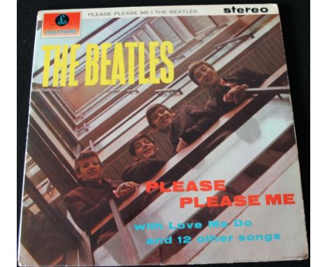 THE BEATLES - PLEASE PLEASE ME 3RD STEREO - very rare and nice UK example of the stereo 3rd pressing of their debut album on 