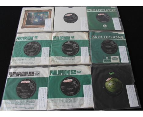 FACTORY SAMPLE SINGLES LOT - Interesting collection of 15 x Factory Sample stickered original UK 7" singles. All records have
