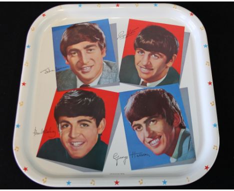 BEATLES TRAY - fine and incredibly clean example of The Beatles Worcester Ware metal serving tray. Measures 13"x13" and in ex