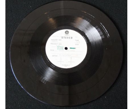 PAUL MCCARTNEY - SILLY LOVE SONGS ACETATE - An extremely rare acetate of Silly Love Songs issued on a seven inch disc on a 10