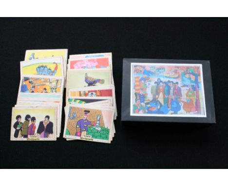 BEATLES YELLOW SUBMARINE - extremely rare and complete set (66) of Anglo Confectionery bubblegum cards from 1968. All in very