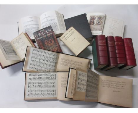 18: Box of music interest including CAESARIS OPERA 2 vols + K D SCHOLL: SELECTED CHORALES FROM THE LUTHERAN EVANGELICAL CHURC