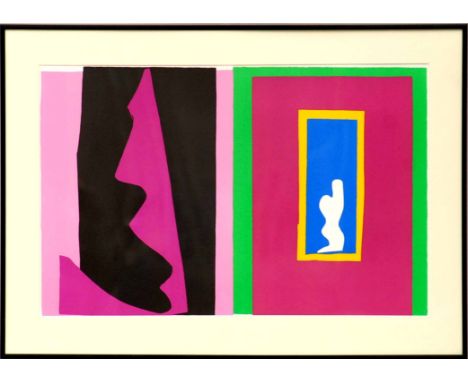 HENRI MATISSE 'Le Destin', lithograph, edition: 1500-2004, Suite: Jazz, printed by Mourlot, framed and glazed, 40cm x 60cm.